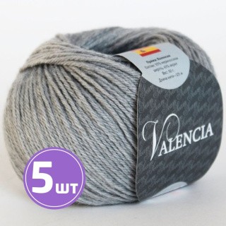 Пряжа SEAM VALENCIA (89), светло-серый, 5 шт. по 50 г