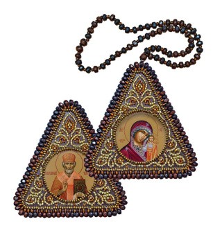 Набор для вышивания «Богородица Казанская и Святой Николай Чудотворец»
