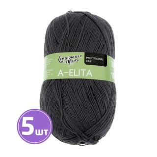Пряжа Семеновская A-elita (953), мышиный 5 шт. по 100 г Пряжа Семеновская A-elita (953), мышиный 5 шт. по 100 г