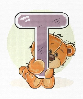 Набор для вышивания «Буква T» Набор для вышивания «Буква T»