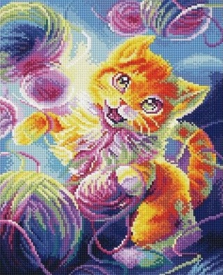 Алмазная вышивка «Кошачий рай» Алмазная вышивка «Кошачий рай»