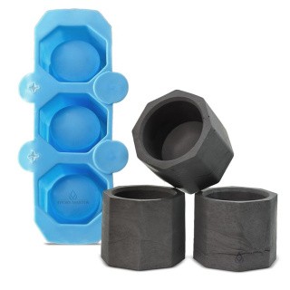 Силиконовый молд - Мини-кашпо, 3 шт. (1 молд) Силиконовый молд - Мини-кашпо, 3 шт. (1 молд)