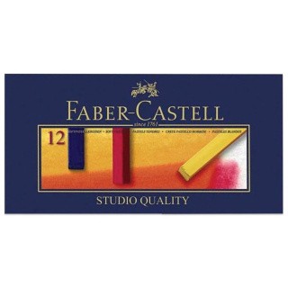 Пастель сухая художественная «Soft pastels», 12 цв., квадратное сечение, FABER-CASTELL