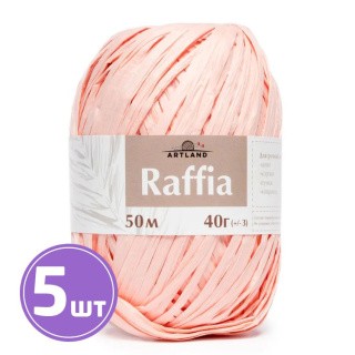 Пряжа ARTLAND Raffia (31), персиковый, 5 шт. по 40 г