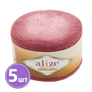 Пряжа ALIZE Angora Gold Ombre Batik (7247), брусника, 5 шт. по 150 г Пряжа ALIZE Angora Gold Ombre Batik (7247), брусника, 5 шт. по 150 г