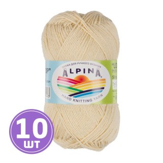 Пряжа Alpina LOLLIPOP (09), бежевый, 10 шт. по 50 г