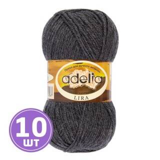 Пряжа Adelia LIRA (20), темно-серый, 10 шт. по 50 г Пряжа Adelia LIRA (20), темно-серый, 10 шт. по 50 г