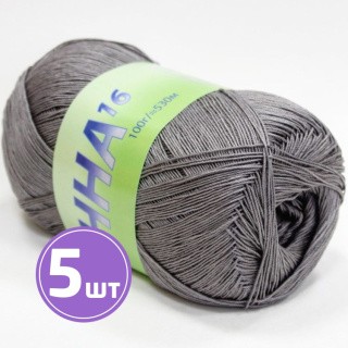 Пряжа SEAM АННА 16 (375), серый, 5 шт. по 100 г Пряжа SEAM АННА 16 (375), серый, 5 шт. по 100 г
