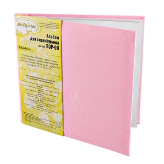 Альбом для скрапбукинга, цвет: розовый, 20,3х20,3 см, Mr.Painter
