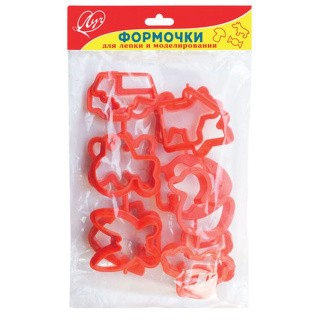 Формочки для лепки Луч, набор 12 шт. Формочки для лепки Луч, набор 12 шт.