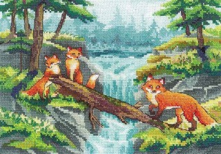 Набор для вышивания «Алтайские лисы»