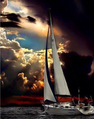 Алмазная вышивка «Яхта после шторма» Алмазная вышивка «Яхта после шторма»