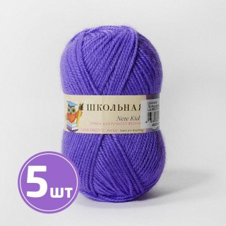 Пряжа Пехорка Школьная (078), фиолетовый, 5 шт. по 50 г Пряжа Пехорка Школьная (078), фиолетовый, 5 шт. по 50 г