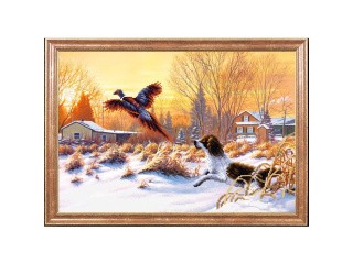 Рисунок на ткани «Собака на охоте» Рисунок на ткани «Собака на охоте»