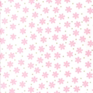 Ткань для пэчворка Cozy Cotton Flannel, 50х55 см, 170 г/м², 100% хлопок, цвет: PINK, принт, Peppy