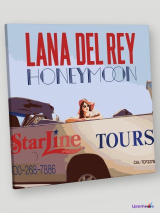 Картина по номерам Лана Дель Рей альбом Honeymoon