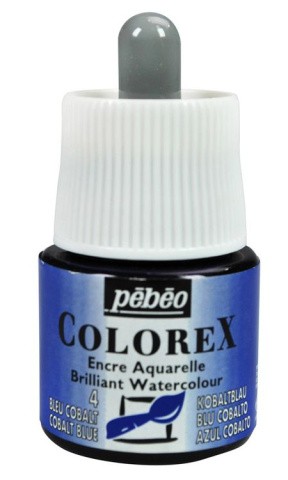 Акварельные чернила Pebeo Colorex (кобальт синий), 45 мл