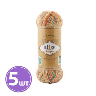 Пряжа ALIZE Superwash Artisan (9012), мультиколор, 5 шт. по 100 г Пряжа ALIZE Superwash Artisan (9012), мультиколор, 5 шт. по 100 г
