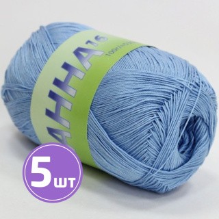 Пряжа SEAM АННА 16 (333), голубой, 5 шт. по 100 г Пряжа SEAM АННА 16 (333), голубой, 5 шт. по 100 г