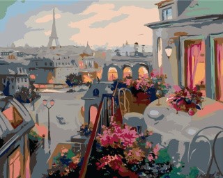 Картина по номерам «Вечерний Париж» Картина по номерам «Вечерний Париж»