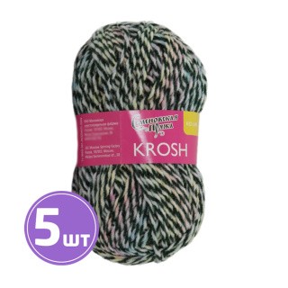 Пряжа Семеновская Krosh (Крош), (4543), темно-зеленый-мультиколор, 5 шт. по 50 г Пряжа Семеновская Krosh (Крош), (4543), темно-зеленый-мультиколор, 5 шт. по 50 г