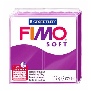 Полимерная глина FIMO Soft, цвет: фиолетовый, 57 г Полимерная глина FIMO Soft, цвет: фиолетовый, 57 г