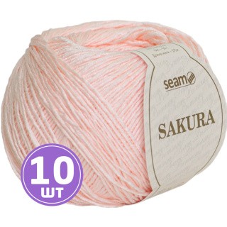 Пряжа SEAM SAKURA (Сакура) (1052), само, 10 шт. по 50 г