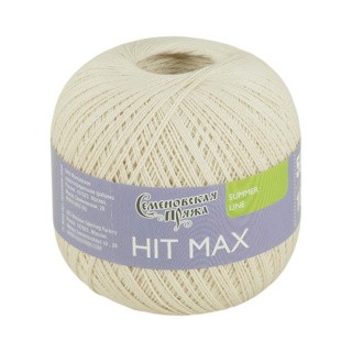 Пряжа Семеновская HIT max (ХИТ макс) (120704), льняной, 5 шт. по 100 г Пряжа Семеновская HIT max (ХИТ макс) (120704), льняной, 5 шт. по 100 г