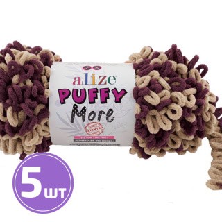 Пряжа ALIZE Puffy More (6296), мультиколор, 5 шт. по 100 г