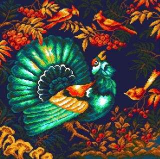 Рисунок на ткани «Волшебная птица»