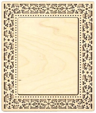 Рамка «Снежинка», средняя, 14x18 см