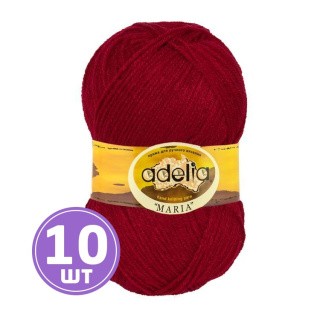 Пряжа Adelia MARIA (09), бордовый, 10 шт. по 50 г Пряжа Adelia MARIA (09), бордовый, 10 шт. по 50 г