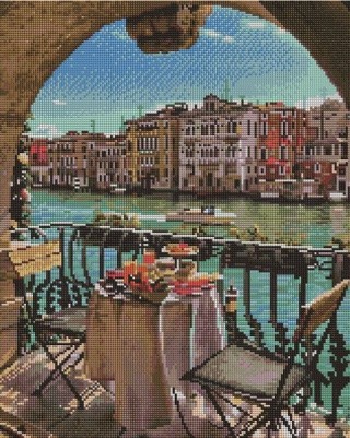 Алмазная вышивка «Завтрак в Венеции» Алмазная вышивка «Завтрак в Венеции»