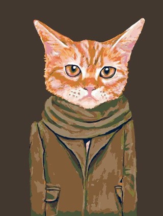 Картина по номерам «В осеннем пальто» Картина по номерам «В осеннем пальто»