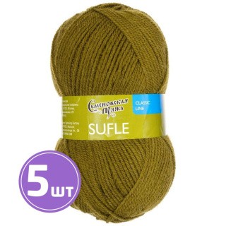 Пряжа Семеновская Sufle (364), хаки 5 шт. по 100 г Пряжа Семеновская Sufle (364), хаки 5 шт. по 100 г