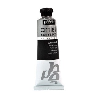 Краска акриловая Pebeo Artist Acrylics extra fine №2 (Серый Пейна), 37 мл