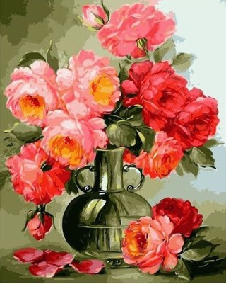 Картина по номерам «Красные пионы» Картина по номерам «Красные пионы»
