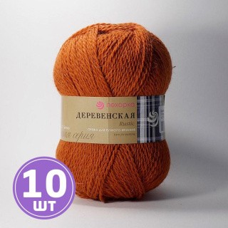 Пряжа Пехорка Деревенская (030), светлый терракот, 10 шт. по 100 г Пряжа Пехорка Деревенская (030), светлый терракот, 10 шт. по 100 г