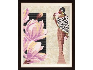 Рисунок на ткани «Девушка с магнолией» Рисунок на ткани «Девушка с магнолией»