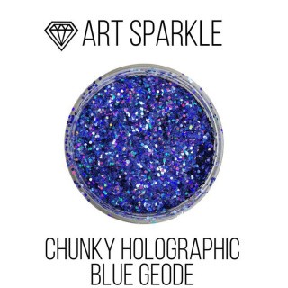 Глиттер крупный Chunky Holographic Blue Geode, 50 г, Craftsmen.store