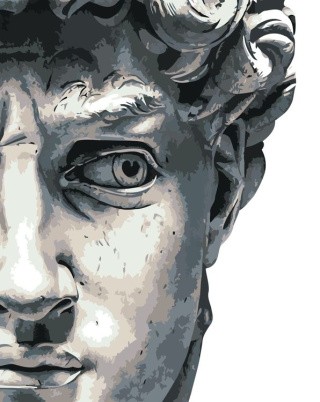 Картина по номерам «Античные статуи: Давид 2»
