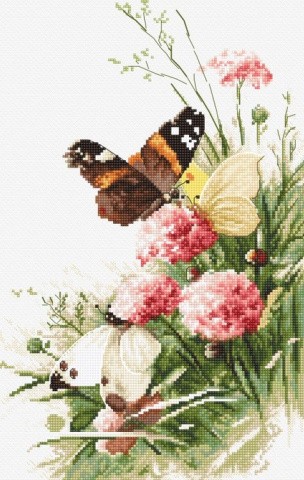 Набор для вышивания «Butterflies in the field»