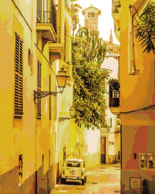 Картина по номерам «Улочки Италии» Картина по номерам «Улочки Италии»