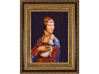 Рисунок на ткани «Дама с горностаем»