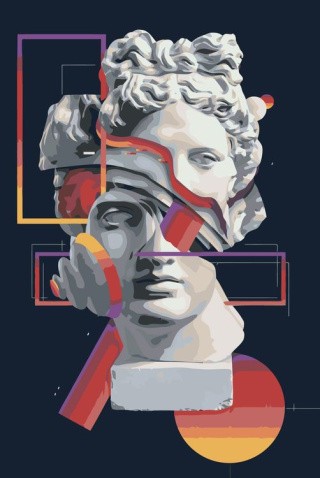 Картина по номерам «Античные статуи: Аполлон Арт»