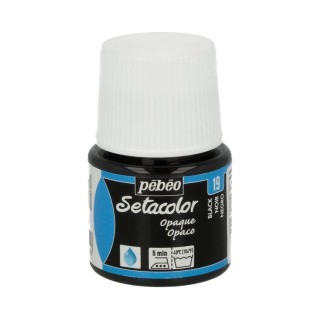 Краска для темных и светлых тканей Setacolor PEBEO, цвет: черный, 45 мл