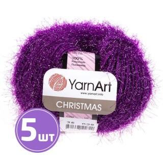 Пряжа YarnArt Christmas (35), ар.сиреневый, 5 шт. по 50 г