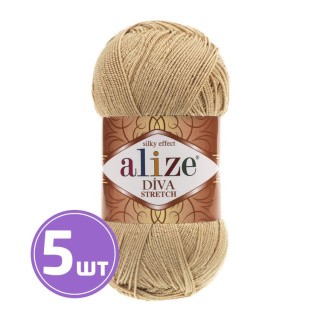 Пряжа ALIZE Diva stretch Silk effekt (368), светло-песочный, 5 шт. по 100 г