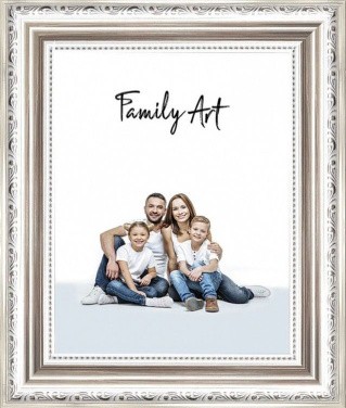 Багетная рама со стеклом, серебро, 40х50 см Багетная рама со стеклом, серебро, 40х50 см