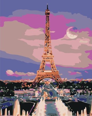 Картина по номерам «Ночной Париж» Картина по номерам «Ночной Париж»